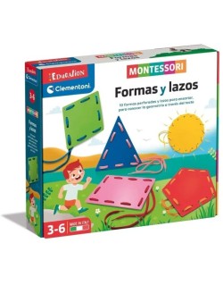 Jugando aprendo Montessori, formas y lazos