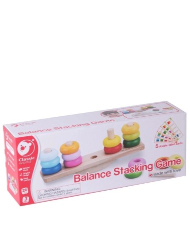 Juego de apilar y equilibrio