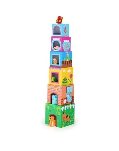 Stackable cubes with mascots